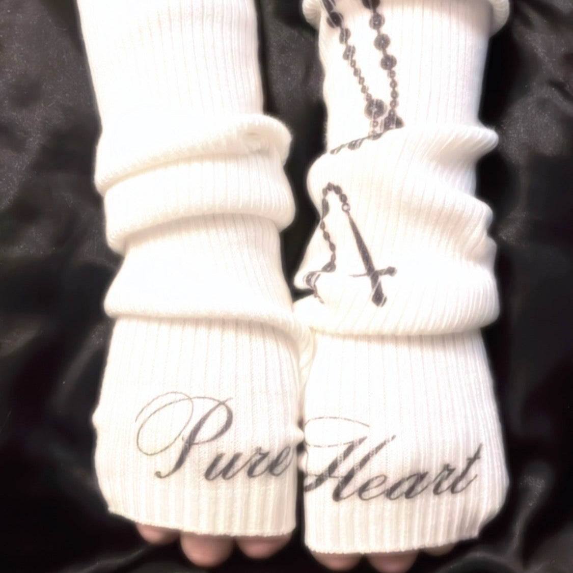 Pure Heart Fingerless Gloves